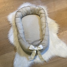 Babynestje Klassiek melange beige