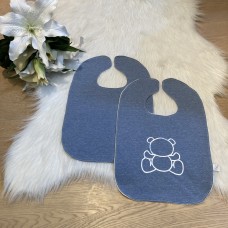 Slab teddybeer blauw (Duo pack)