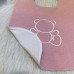 Slab teddybeer roze (Duo pack)